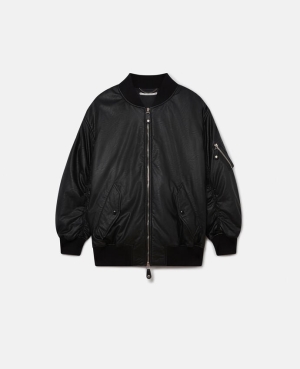 Stella McCartney Alter Mat Bomber Jackor Dam Svarta | 6513QXGDV