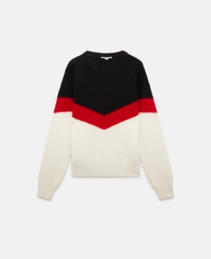 Stella McCartney Chevron Stripe Cape Jumpers Dam Multicolour | 2167ICZNU
