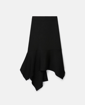 Stella McCartney Compact Rib Knit Kjolar Dam Svarta | 0289LVHXB