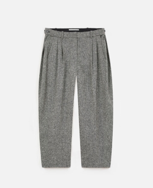 Stella McCartney Dawson Ull Pants Långbyxor Dam Grå | 1452YHEIC