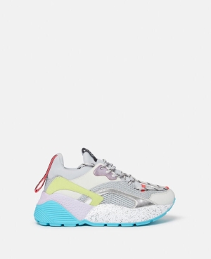 Stella McCartney Eclypse Alter Mocka Colourblock Träningsskor Dam Grå | 8627PGYUM
