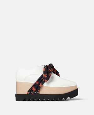 Stella McCartney Elyse Pixel Horse Print Band Platform Kilklack Dam Vita | 7345KGYSR
