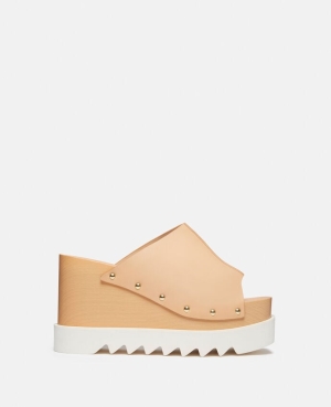 Stella McCartney Elyse Studded Badtofflor Kilklack Sandals Kilklack Dam Rosa | 5764LAHVK
