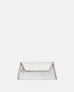 Stella McCartney Falabella Crystal Clutch Clutch Väska Dam Silver | 6804UJAPW