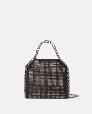 Stella McCartney Falabella Crystal Tiny Toteväska Dam Svarta | 5968KNGRM