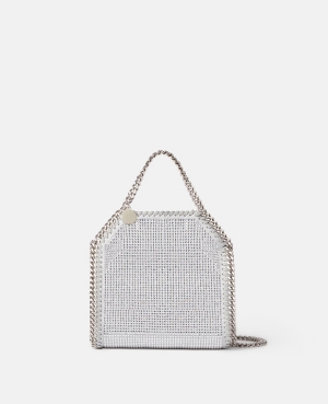 Stella McCartney Falabella Crystal Tiny Toteväska Dam Silver | 7164BSTFL