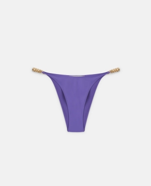 Stella McCartney Falabella High Leg Bikini Briefs Badkläder Dam Lila | 1842DBXZT