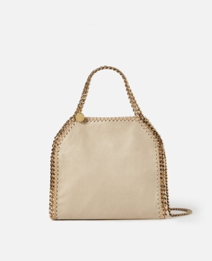Stella McCartney Falabella Mini Toteväska Dam Grädde | 3702PAHFR