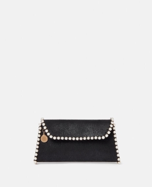 Stella McCartney Falabella Pearl Edge Clutch Clutch Väska Dam Svarta | 0685MCODB