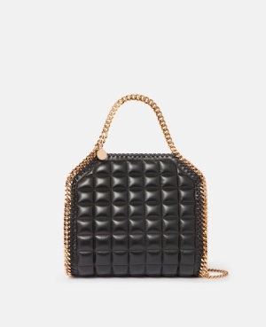 Stella McCartney Falabella Square Quiltad Mini Toteväska Dam Svarta | 5862DSENO