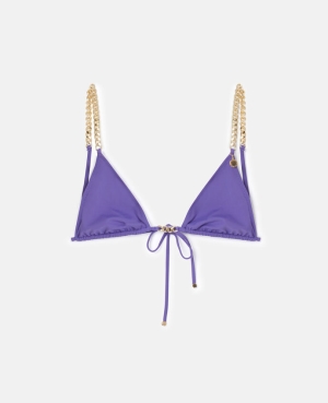 Stella McCartney Falabella Triangle Bikini Badkläder Dam Lila | 3152WIZAG