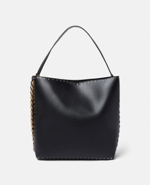 Stella McCartney Frayme Grainy Studded Toteväska Dam Svarta | 6405RWPQT