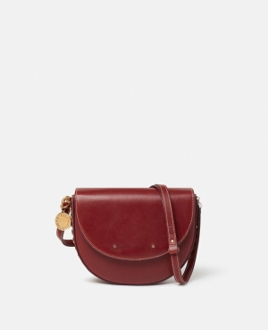 Stella McCartney Frayme Medium Flap Axelväska Dam Rosa | 6581BOHJA