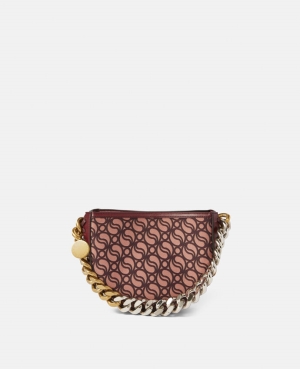 Stella McCartney Frayme Small S-Wave Axelväska Dam Vinröda | 4173YMXTZ
