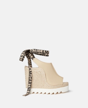 Stella McCartney Gaia Alter Mat Peeptoe Kilklack Espadriller Dam Bruna | 9318XHPYV