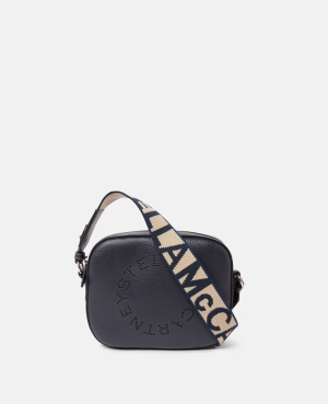 Stella McCartney Logo Grainy Alter Mat Mini Camera Bag Mini Bags Dam Indigo | 0723MTXOE