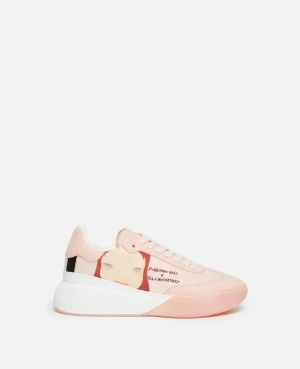 Stella McCartney Loop Twins I Print Träningsskor Dam Rosa Beige | 4671VJZNB