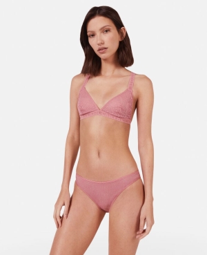 Stella McCartney Monogram Mesh Soft Cup Bra Damunderkläder Dam Rosa | 2164JYZMA
