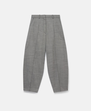 Stella McCartney Plisserad Balloon Leg Tailored Tailoring Dam Grå | 5389QVJLU
