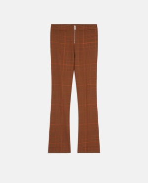 Stella McCartney Prince of Wales Check Slim Fit Tailoring Dam Rosa | 9276URPYQ