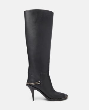 Stella McCartney Ryder Knee-High Stiletto Stövlar Dam Svarta | 7190BJKXG