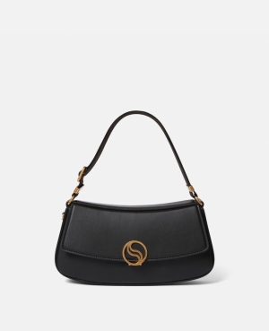 Stella McCartney S-Wave Axelväska Dam Svarta | 4230ZMOJU