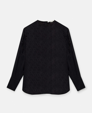 Stella McCartney S-Wave Jacquard Blast Dam Svarta | 3402VIODM