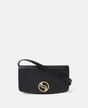Stella McCartney S-Wave Mini Bags Dam Svarta | 8320FBJMD