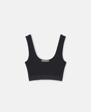 Stella McCartney S-Wave Tape Crop Blast Dam Svarta | 1384YJUTA