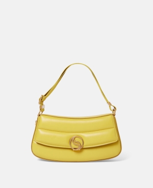 Stella McCartney S-Wave Vadderad Axelväska Dam Ljusgröna | 3682DSBEU
