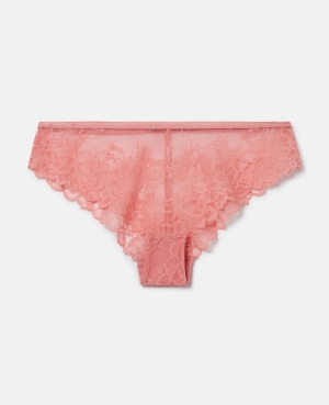 Stella McCartney Silk Trim Spets Briefs Damunderkläder Dam Rosa | 6345CBXTJ