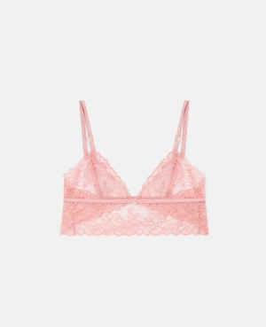 Stella McCartney Silk Trim Spets Soft Cup Bra Damunderkläder Dam Rosa | 1762LVZEY