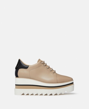Stella McCartney Sneak-Elyse Platform Kilklack Dam Sahara | 3560ODWPN