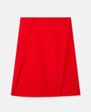Stella McCartney Split Front A-Line Kjolar Dam Röda | 9587CNAQR