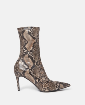 Stella McCartney Stella Iconic Python Print Klackar Ankle Stövlar Dam Kaffe | 0371UPVYN