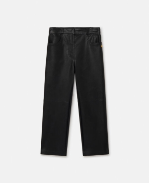 Stella McCartney Stella Iconics Alter Mat Hetero Leg Långbyxor Dam Svarta | 3297KGFQJ