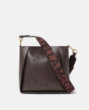 Stella McCartney Stella Logo Axelväska Dam Choklad Bruna | 5637GFQOX