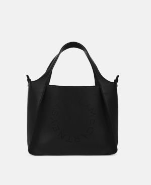 Stella McCartney Stella Logo Crossbody Väska Dam Svarta | 6379NXTDU