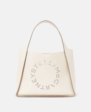 Stella McCartney Stella Logo Crossbody Väska Dam Vita | 8354OBGKQ