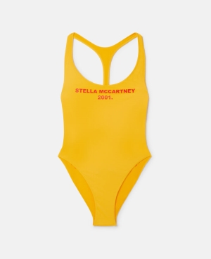 Stella McCartney Stella McCartney 2001. Print Swimsuit Badkläder Dam Gula | 3594BXOYN