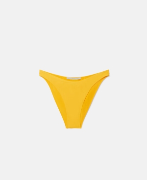 Stella McCartney Stella McCartney 2001. Print V-Shape Bikini Briefs Badkläder Dam Gula | 4631ITUVK