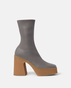 Stella McCartney Tjock Ankle Stövlar Dam Grå | 6087DKZXA