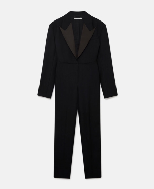 Stella McCartney Tuxedo Jumpsuit Dam Svarta | 0341OYRET