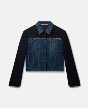 Stella McCartney Twill Panelled Denim Jackor Dam Tvätt | 8742DPLMX
