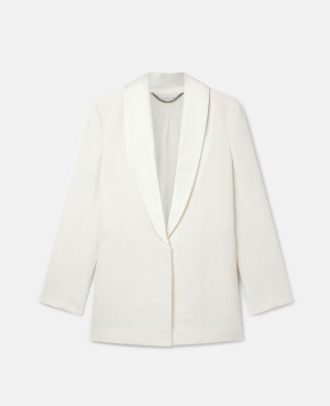 Stella McCartney Twill Tailored Dinner Jackor Dam Grädde | 2897NVUKH