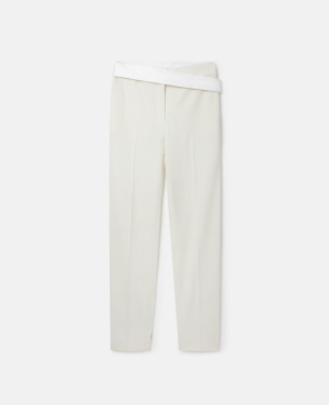 Stella McCartney Twill Tailored Dinner Tailoring Dam Grädde | 0751OEHWT