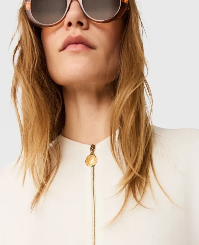 Arlesa blus med dubbel slits och dragkedja Arlesa blus med dubbel slits och dragkedja
