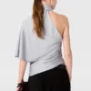 Asymmetrisk topp med knytning i halsen Asymmetrisk topp med knytning i halsen