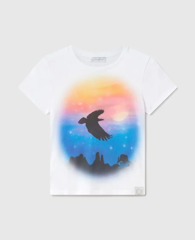 Baby-T-shirt med airbrush-tryck Baby-T-shirt med airbrush-tryck