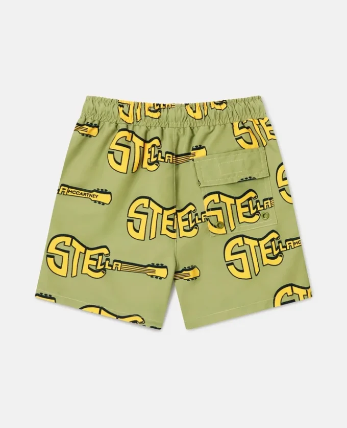 Badshorts med gitarrmönster Badshorts med gitarrmönster